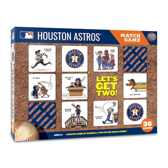 Major League Baseball Licensed Memory Match Game By Youthefan in Houston Astros | 2.5" x 2.5" | Michaels®